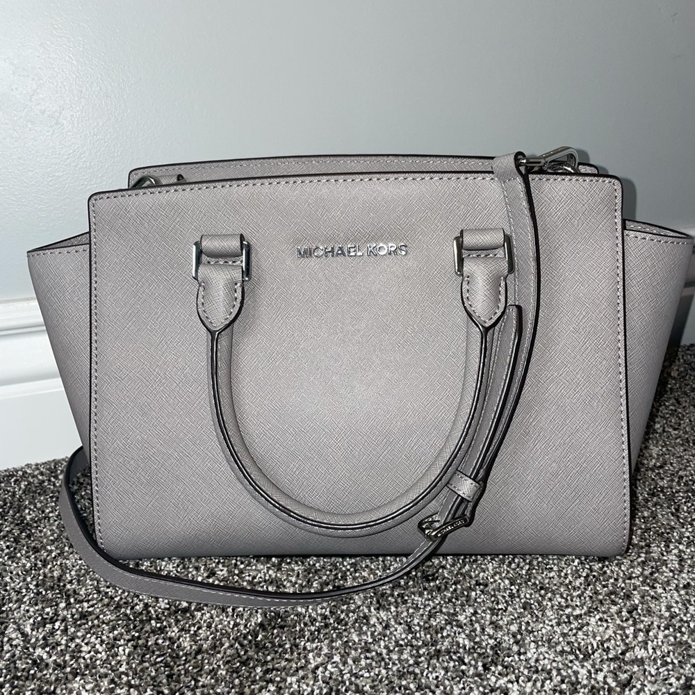 Grey Michael Kors purse